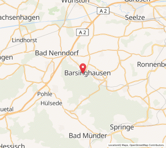 Map of Barsinghausen, Lower Saxony