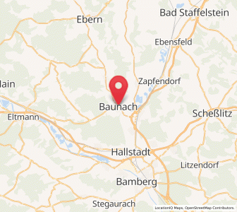 Map of Baunach, Bavaria