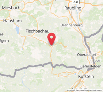 Map of Bayrischzell, Bavaria
