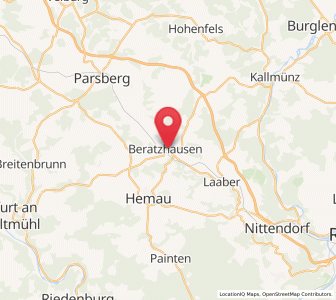 Map of Beratzhausen, Bavaria