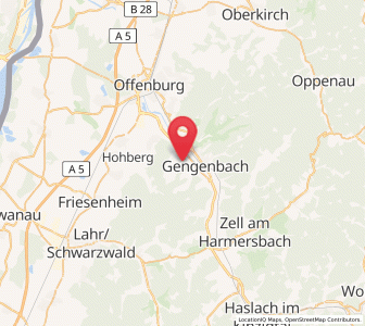 Map of Berghaupten, Baden-Wurttemberg