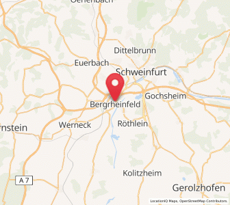 Map of Bergrheinfeld, Bavaria