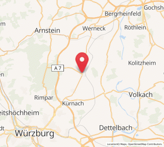 Map of Bergtheim, Bavaria