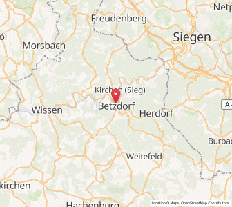 Map of Betzdorf, Rheinland-Pfalz