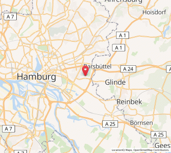 Map of Billstedt, Hamburg