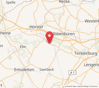 Map of Birgte, North Rhine-Westphalia