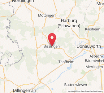 Map of Bissingen, Bavaria