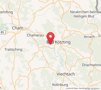 Map of Blaibach, Bavaria