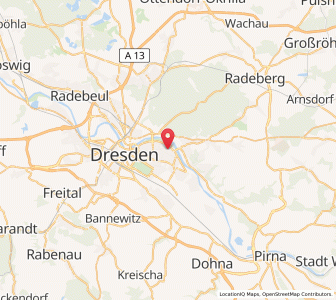 Map of Blasewitz, Saxony