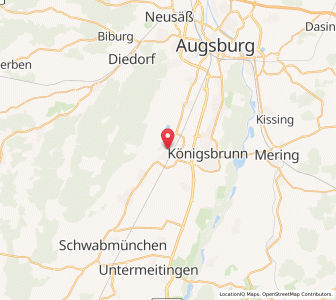 Map of Bobingen, Bavaria