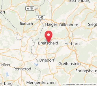 Map of Breitscheid, Hesse