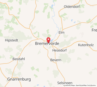 Map of Bremervörde, Lower Saxony