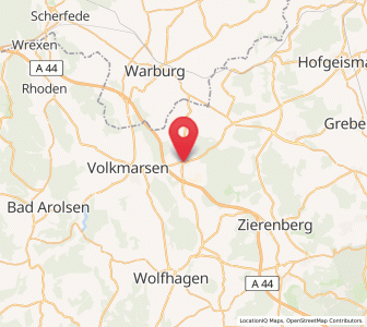 Map of Breuna, Hesse