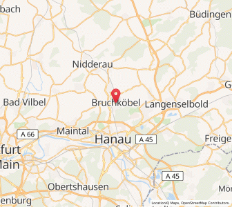 Map of Bruchköbel, Hesse