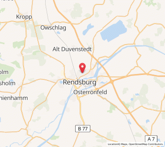 Map of Büdelsdorf, Schleswig-Holstein