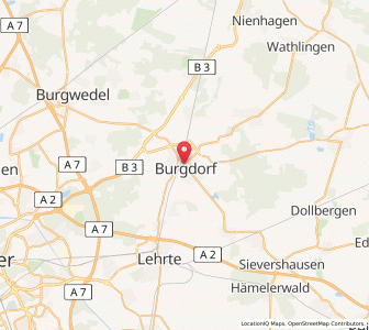 Map of Burgdorf, Lower Saxony