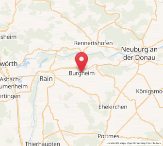 Map of Burgheim, Bavaria