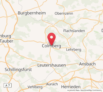 Map of Colmberg, Bavaria