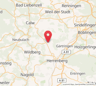 Map of Deckenpfronn, Baden-Wurttemberg