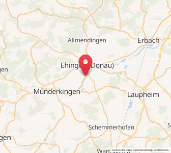 Map of Dettingen, Baden-Wurttemberg