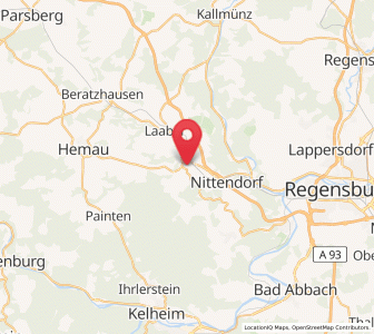 Map of Deuerling, Bavaria