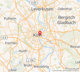 Map of Deutz, North Rhine-Westphalia