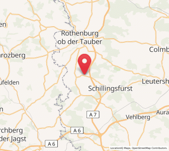 Map of Diebach, Bavaria