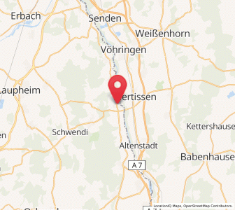 Map of Dietenheim, Baden-Wurttemberg