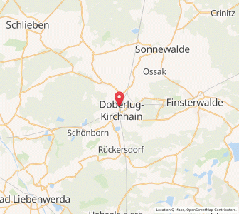 Map of Doberlug-Kirchhain, Brandenburg
