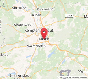 Map of Durach, Bavaria