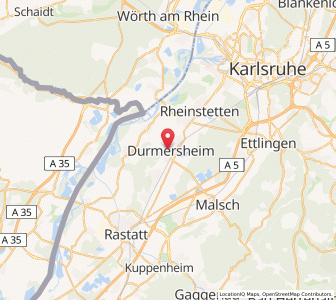 Map of Durmersheim, Baden-Wurttemberg