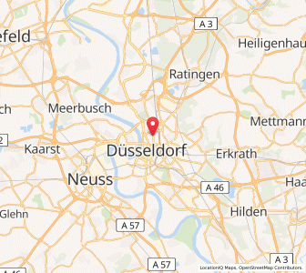 Map of Düsseldorf-Pempelfort, North Rhine-Westphalia