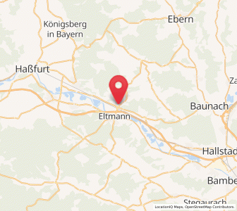 Map of Ebelsbach, Bavaria