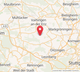Map of Eberdingen, Baden-Wurttemberg