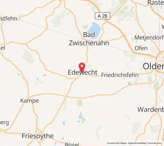 Map of Edewecht, Lower Saxony