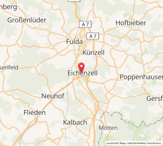 Map of Eichenzell, Hesse