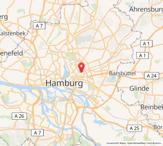 Map of Eilbek, Hamburg