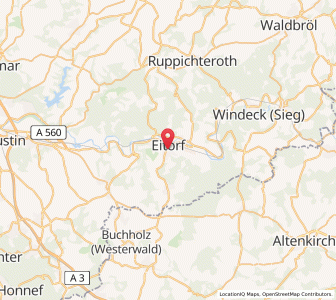 Map of Eitorf, North Rhine-Westphalia