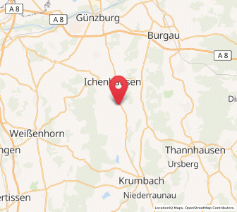 Map of Ellzee, Bavaria