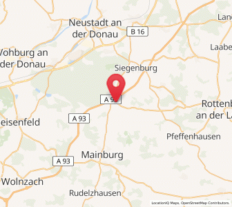 Map of Elsendorf, Bavaria