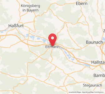 Map of Eltmann, Bavaria