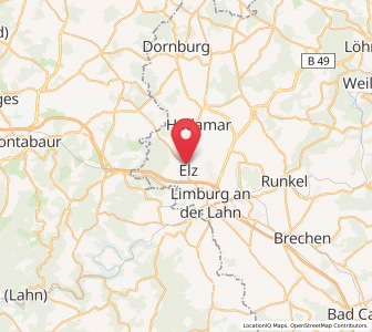 Map of Elz, Hesse