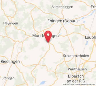 Map of Emerkingen, Baden-Wurttemberg