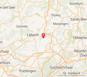 Map of Eppelborn, Saarland