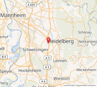 Map of Eppelheim, Baden-Wurttemberg