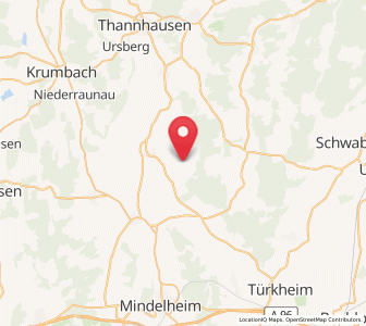 Map of Eppishausen, Bavaria