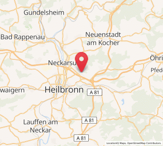 Map of Erlenbach, Baden-Wurttemberg