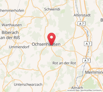 Map of Erlenmoos, Baden-Wurttemberg