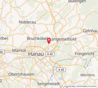 Map of Erlensee, Hesse