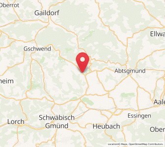 Map of Eschach, Baden-Wurttemberg